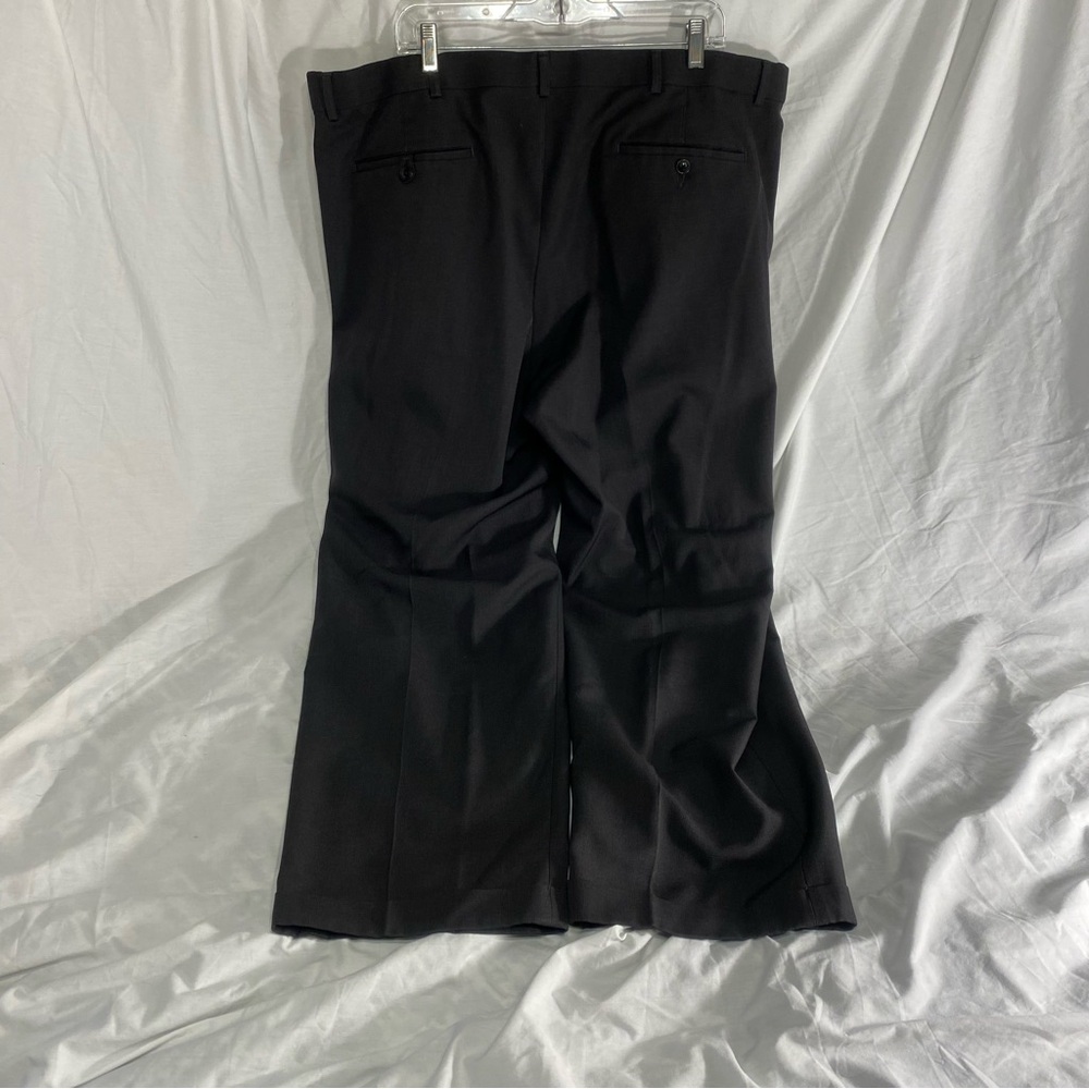 Roundtree & Yorke Pleated Black Dress Pants 44x30 - Picture 3 of 3